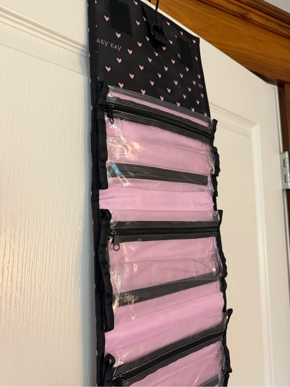 Mary Kay Black & Pink Heart Cadillac Bag